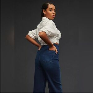 Pilcro Dark Blue Flare Jeans